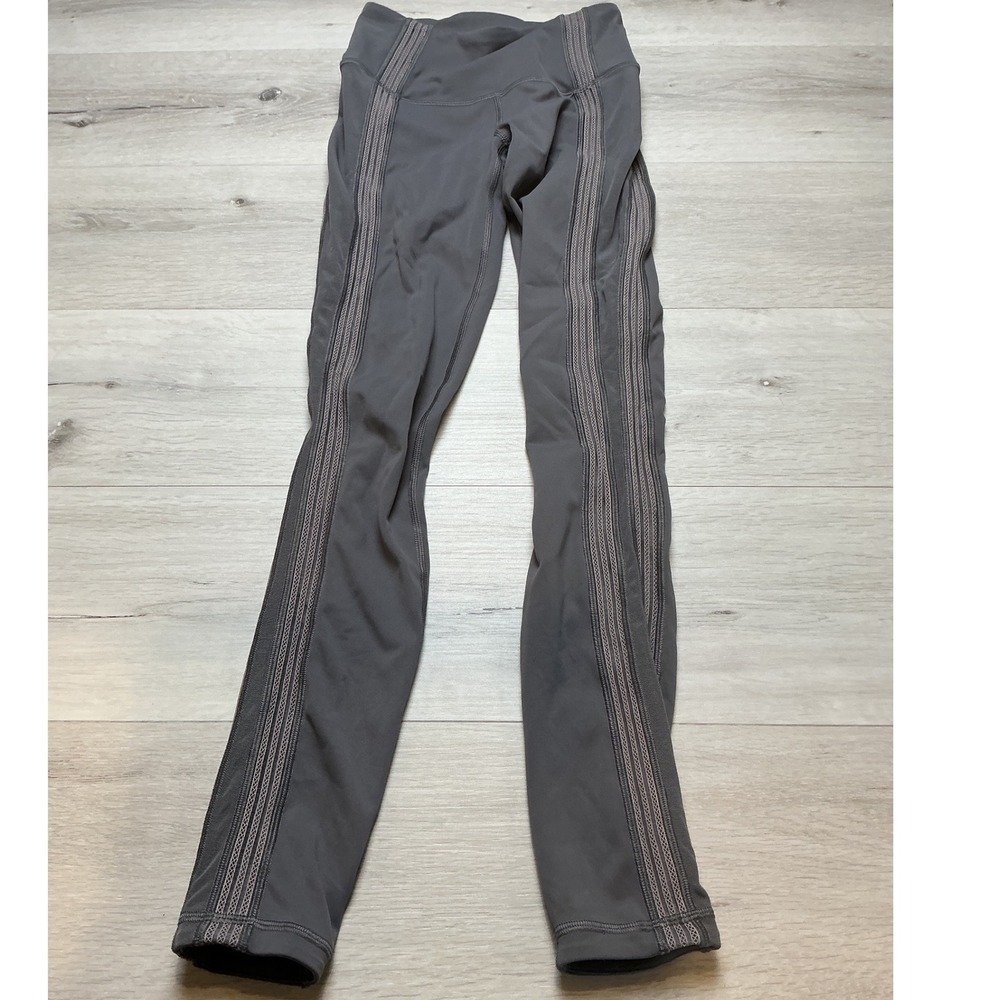 Lululemon Reveal Tight Zen Expression Dark Gray Size 4 New Without Tags - Picture 3 of 5